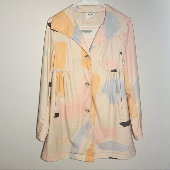 Anthropologie Moglea Daybreak Trench Coat- Size 2 - Picture 2 of 11